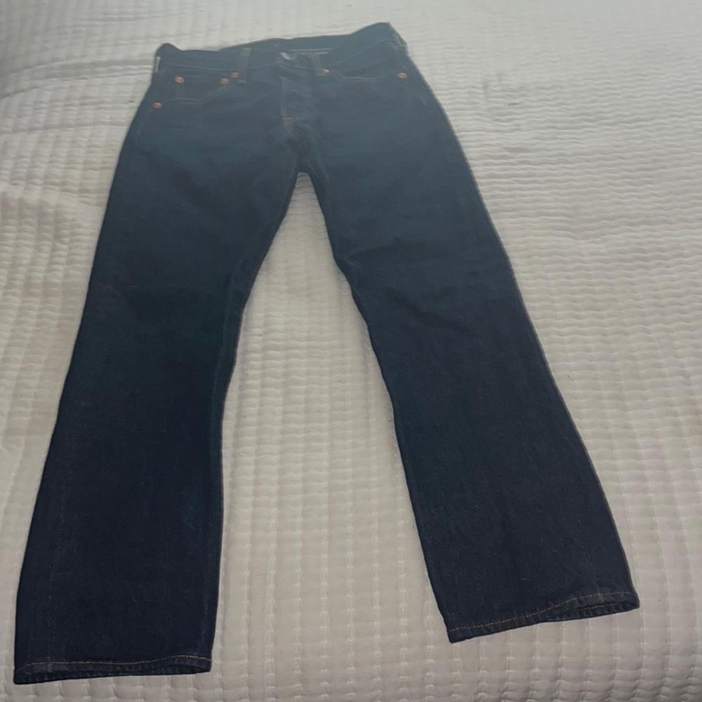 I am selling the Levi’s navy blue 501 size W29 L30